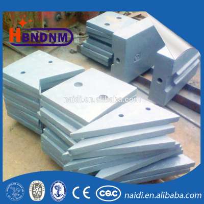 Production engineering mechanical wear and tear parts hammer plate hammer grate plate lining board